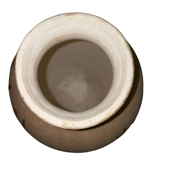 Hand-Painted Native American Navajo Southwestern Sand Art Vase – 6” Tall - Picture 9 of 13